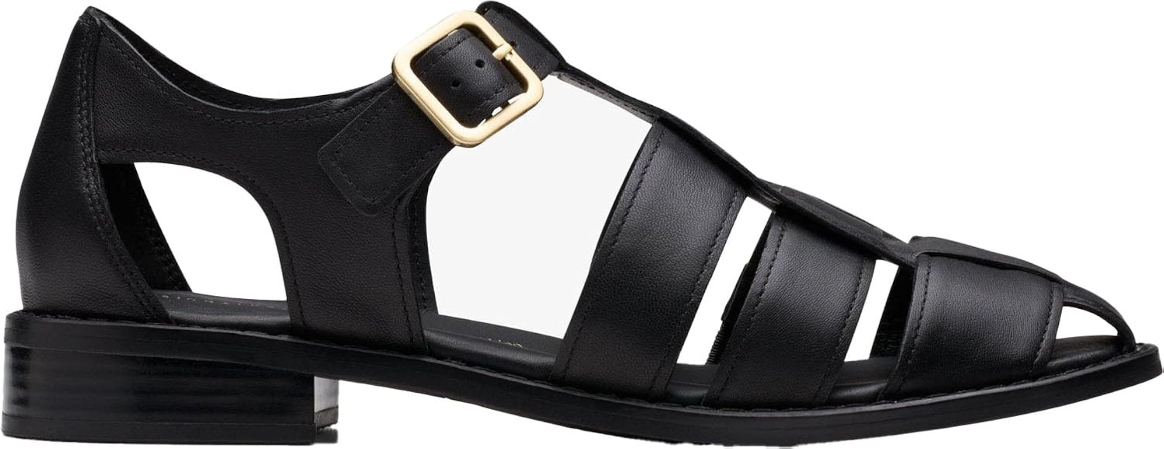 Amazon.com | Clarks - Womens Hana Sun Shoes, Color Black Leather