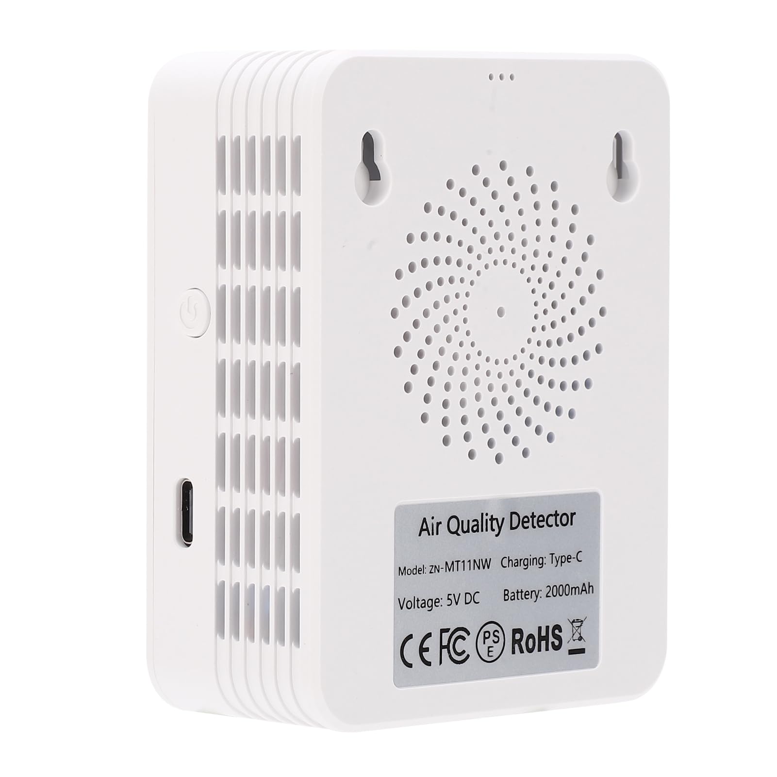 Misuratore di CO2 WiFi per Interni, Rilevatore Display LCD per Serra, Palestra, Casa, Ufficio, Monitor della qualità Dell'aria di Anidride Carbonica Smart, Tester HCHO TVOC (#1)