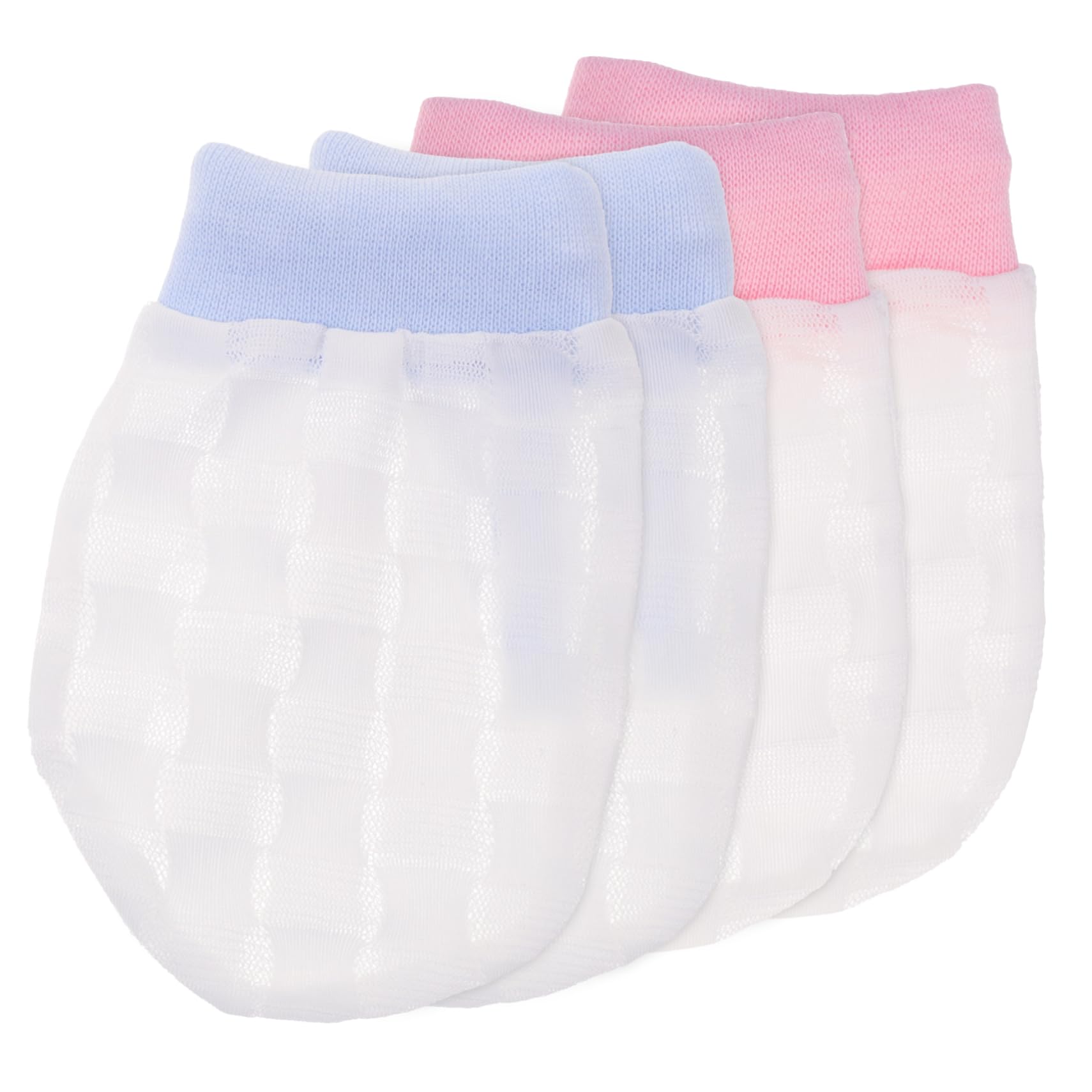 BESPORTBLE 2-pack Anti-scratch Baby Mittens Breathable Newborn Gloves for 0-6 Months Winter Toddler Gloves No Scratch Mittens for Newborns Silk Baby Supplies