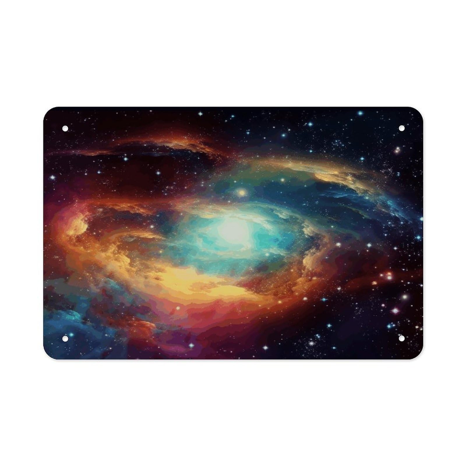 Fekiloot Style Gorgeous Galaxy Metal Signs Wall Art Tin Sign