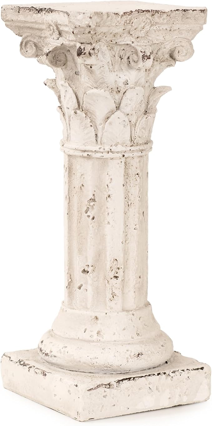 Escultura Decorativa Columna Arquitectónica Resina 8 pulgadas miniatura 8