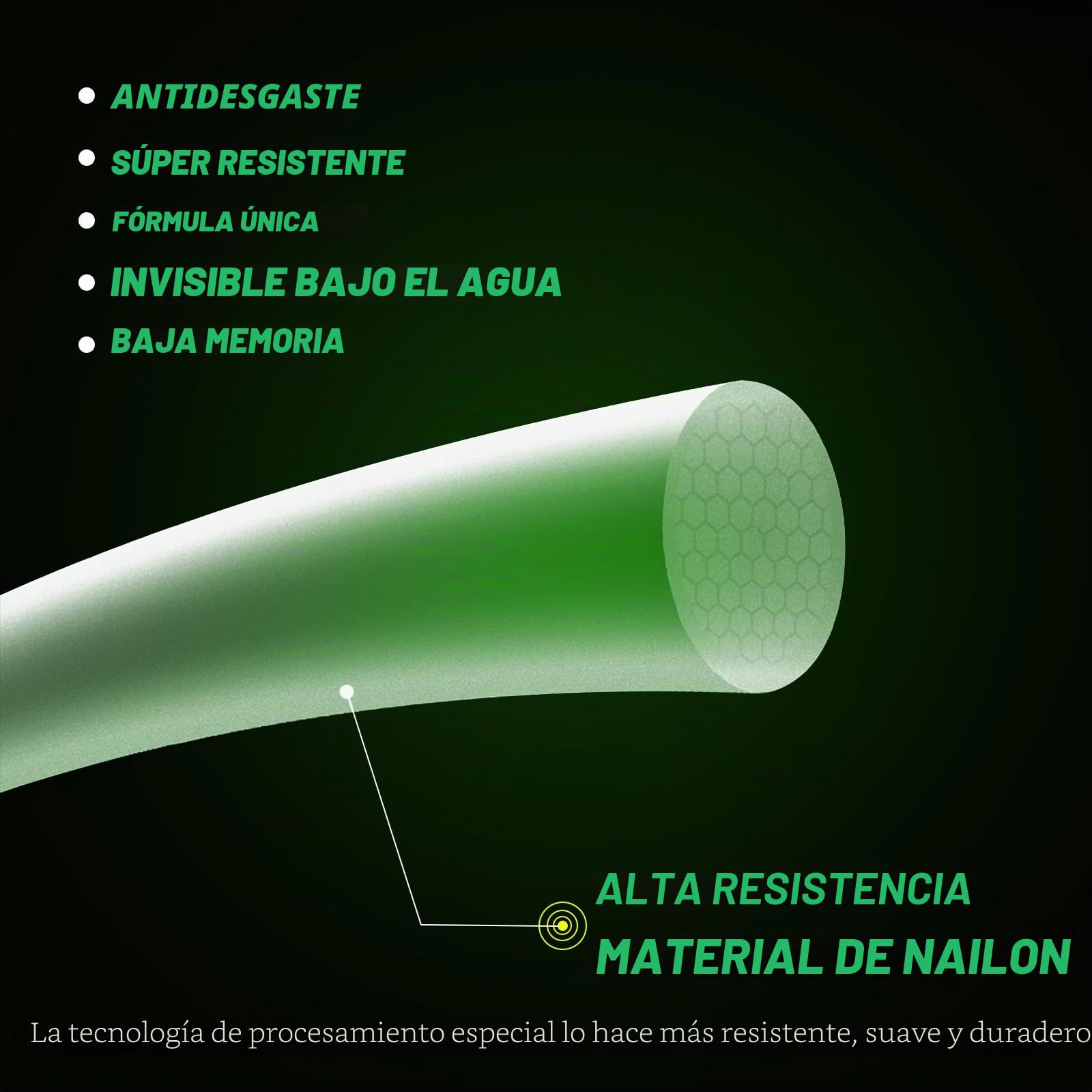 Seaknight Línea de Pesca de Carpa 500m monofilamento de Nailon superfuerte, Hilo de Pesca de Agua Dulce, Agua Salada, mar, Alambre de Pesca de 10-25LB