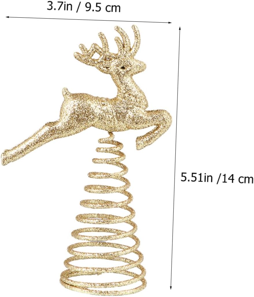 High Heel 2pcs Christmas Tree Decoration Christmas Ornament Miniature Reindeer Ornament Golden Wrought Iron High Heel