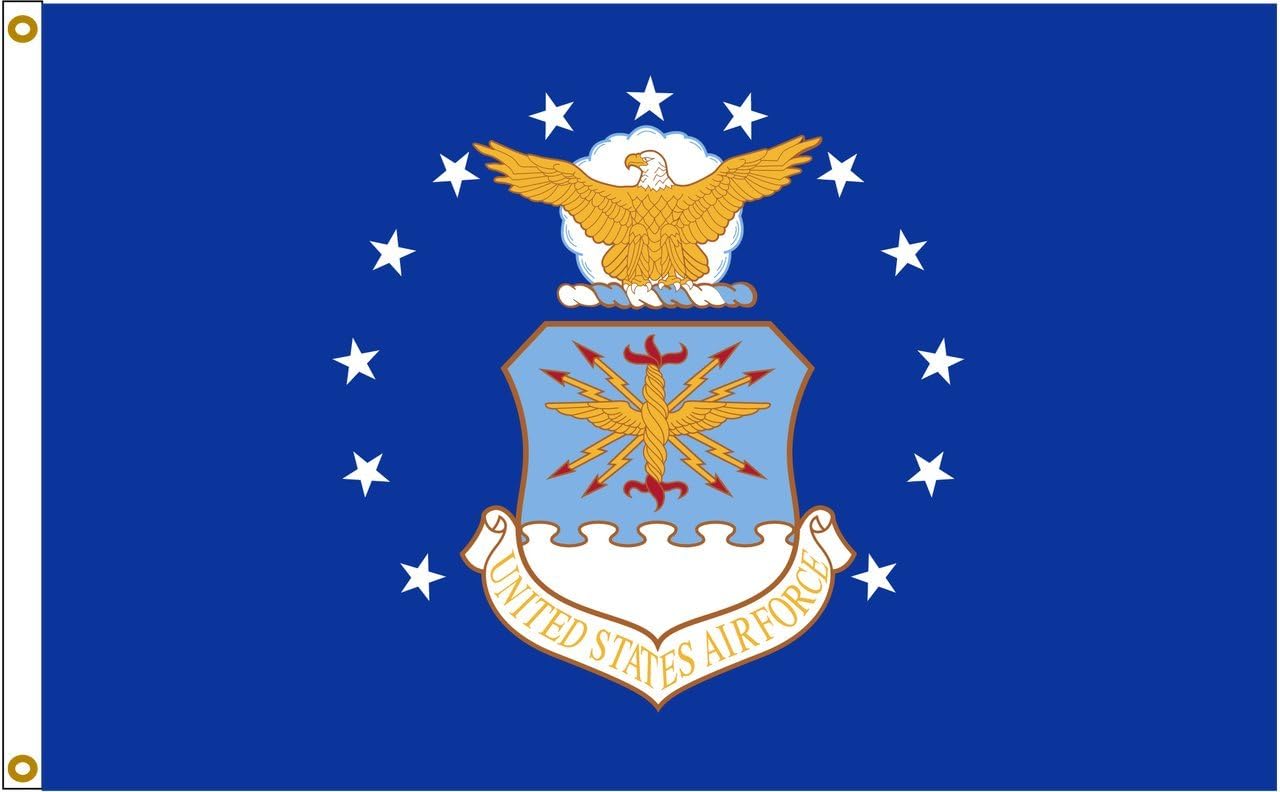 US Air Force 3ftx5ft Nylon Flag 3x5 Made In USA 3'x5'