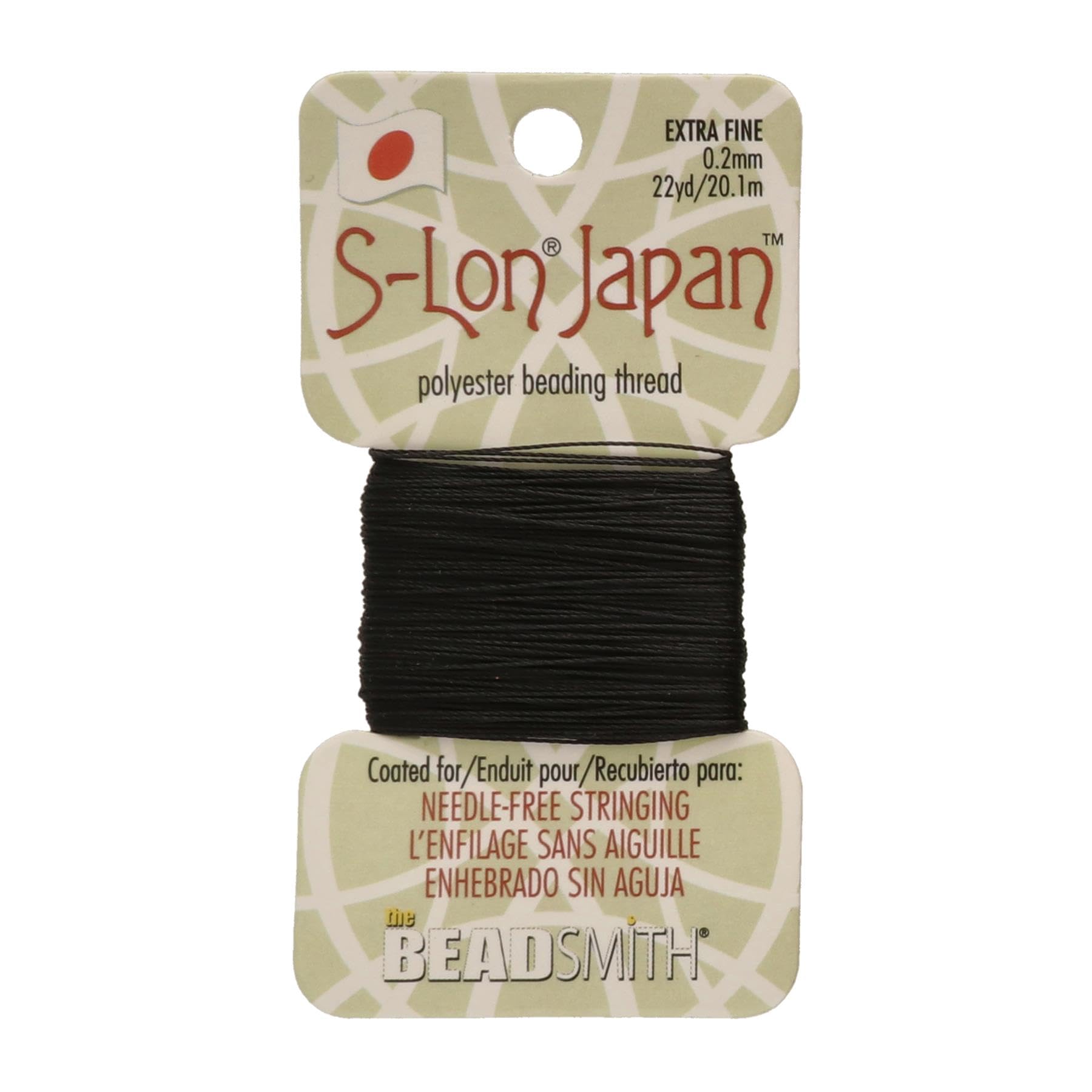 Hilo Beadsmith S-Lon extrafino negro: di adiós a los nudos y enhebra perlas fácil 7