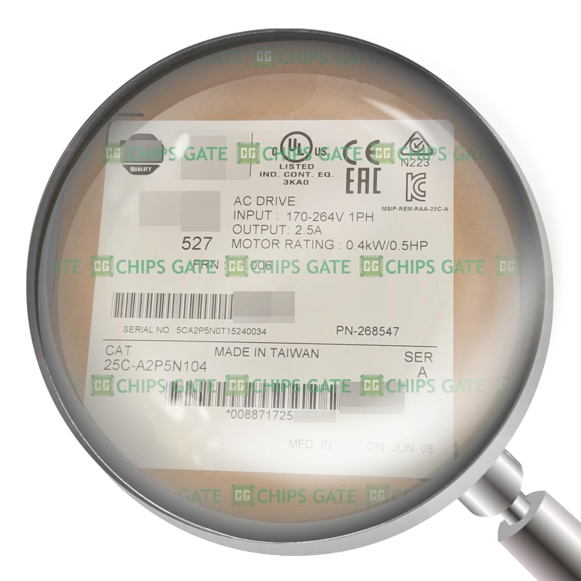 25C-A2P5N104 25C-A2P5N104 New AC VFD Variable Frequency Drive