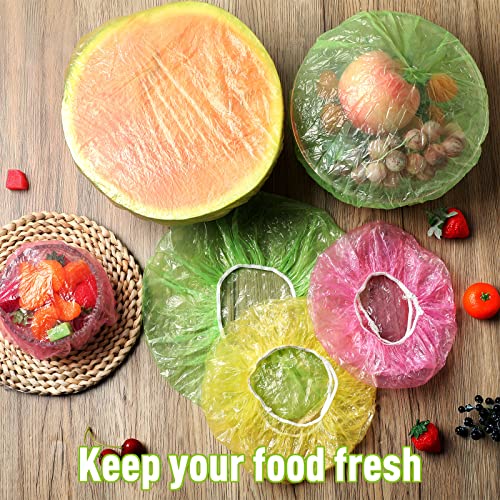 360 Pcs Reusable Bowl Covers Elastic Food Storage Covers Kitchen Food Covers For Outside Stretch Plastic Wrap For Food Plastic Food Wrap For Outdoor Picnic Container Plate #TOP2