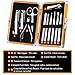 Manicure Set Professional, FAMILIFE Manicure Set Manicure Kit Nail Clipper Nail Care Kit Pedicure Kit 11 in 1 Women Mens Grooming Kit Manicure Tools with Luxury Gold Travel Case Valentines Day Gifts