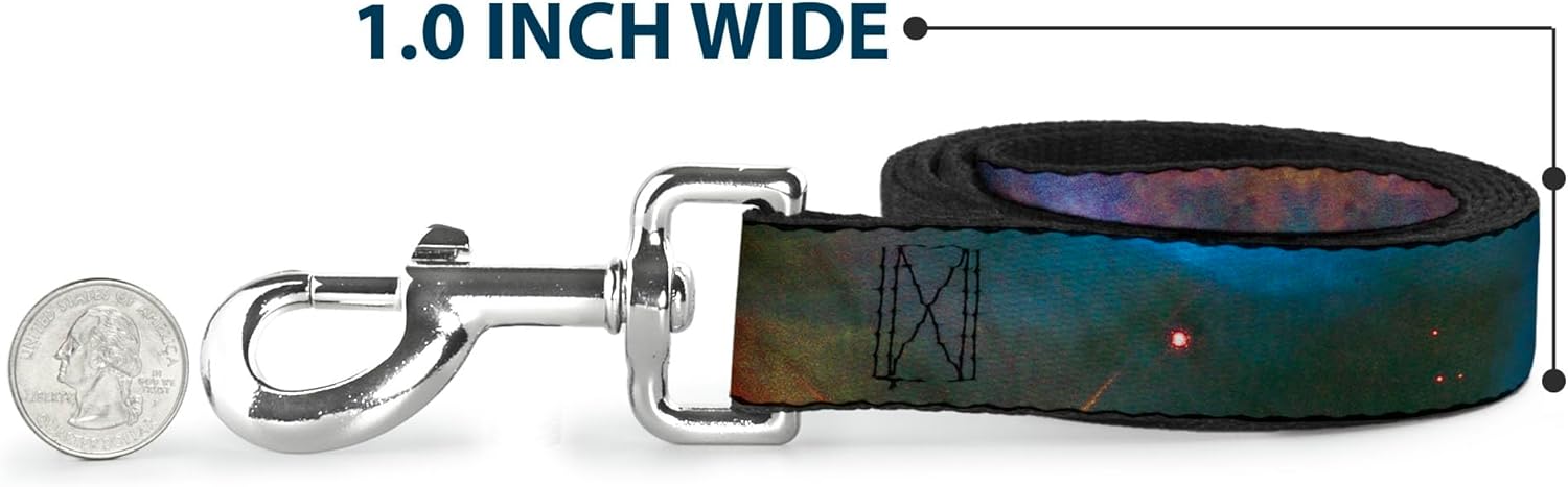 Buckle-Down Pet Leash - Supernova Space Collage - 4 Feet Long - 1.5" Wide