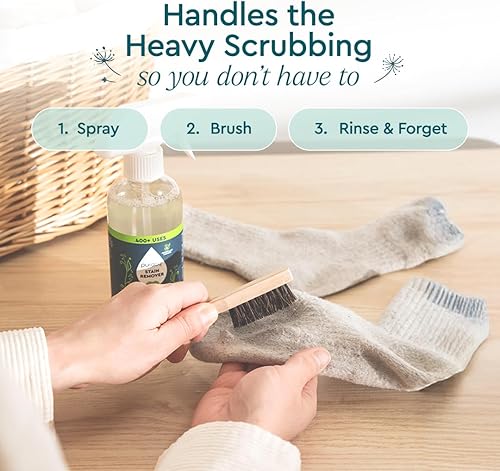 Miniatura 5 de Puracy Laundry Stain Remover Brush for Tough, Deep, and Aged Clothing Stains, with Vegan Bristles for Safe and Effective Stain and Odor Elimination