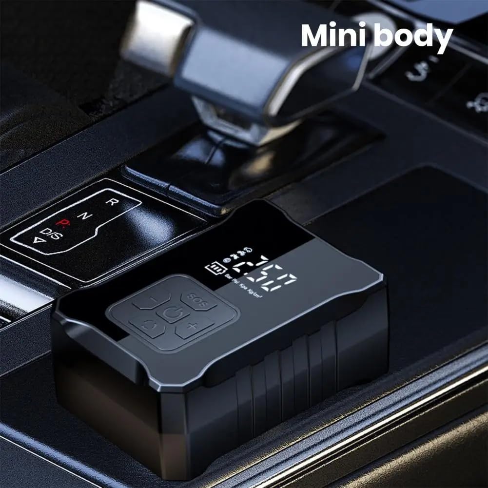 Inflador Ruedas Coche Inflador de neumáticos, compresor de aire portátil con bomba de aire eléctrica recargable Digital, manómetro de presión de neumáticos Compresores de aire portátiles(Blue)