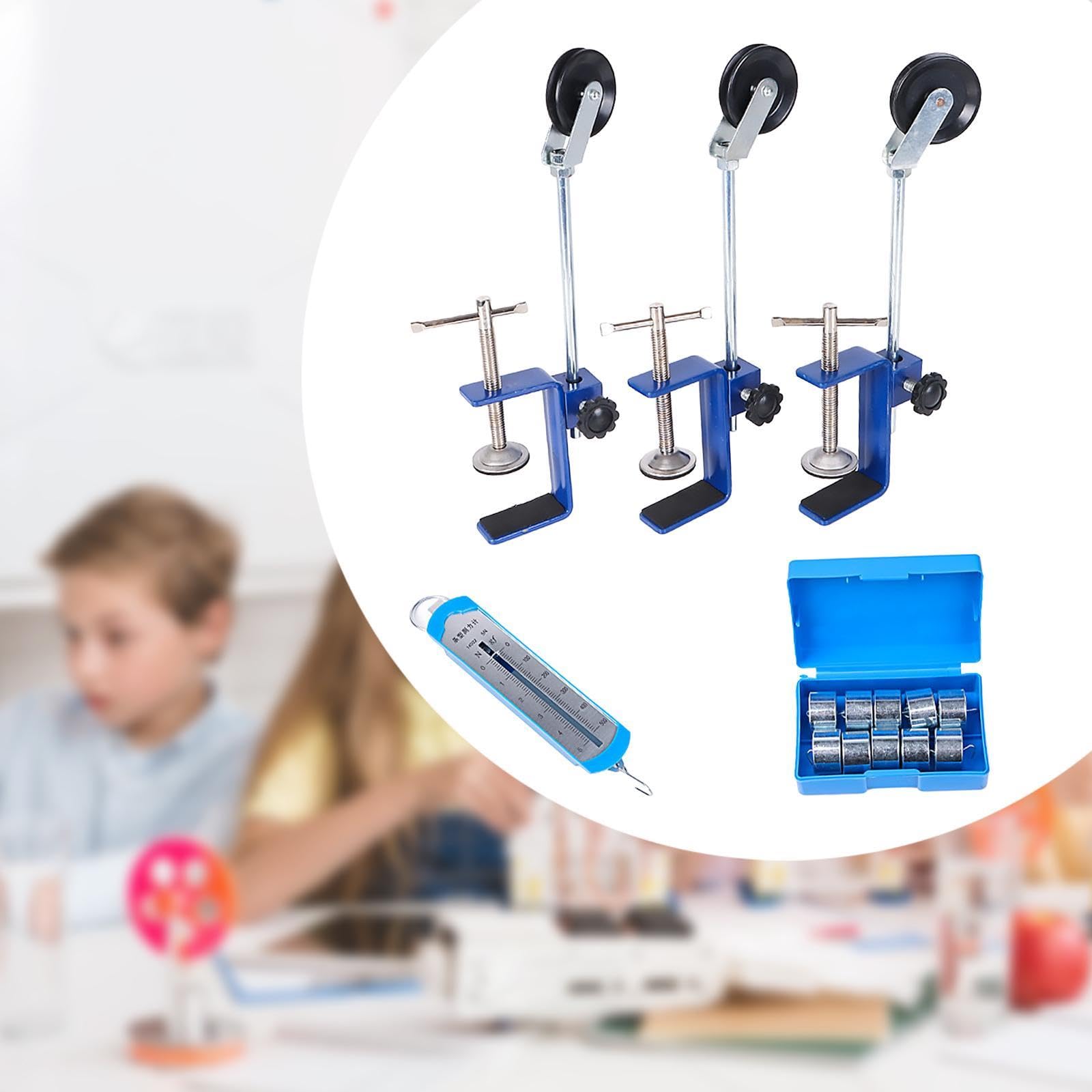 Physik Experimentierkasten mit Rolle Und Stützstange für Schüler, Type B Blue