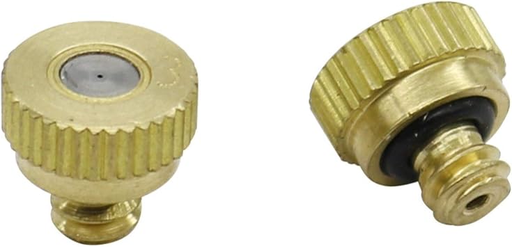 Garden Sprinkler 10 Industrial Cooling Nozzles with 0.2-0.5 Mm Low Pressure Water Spray Nozzles with 4mm External Thread Garden Irrigation Nozzles Color 0.4mm