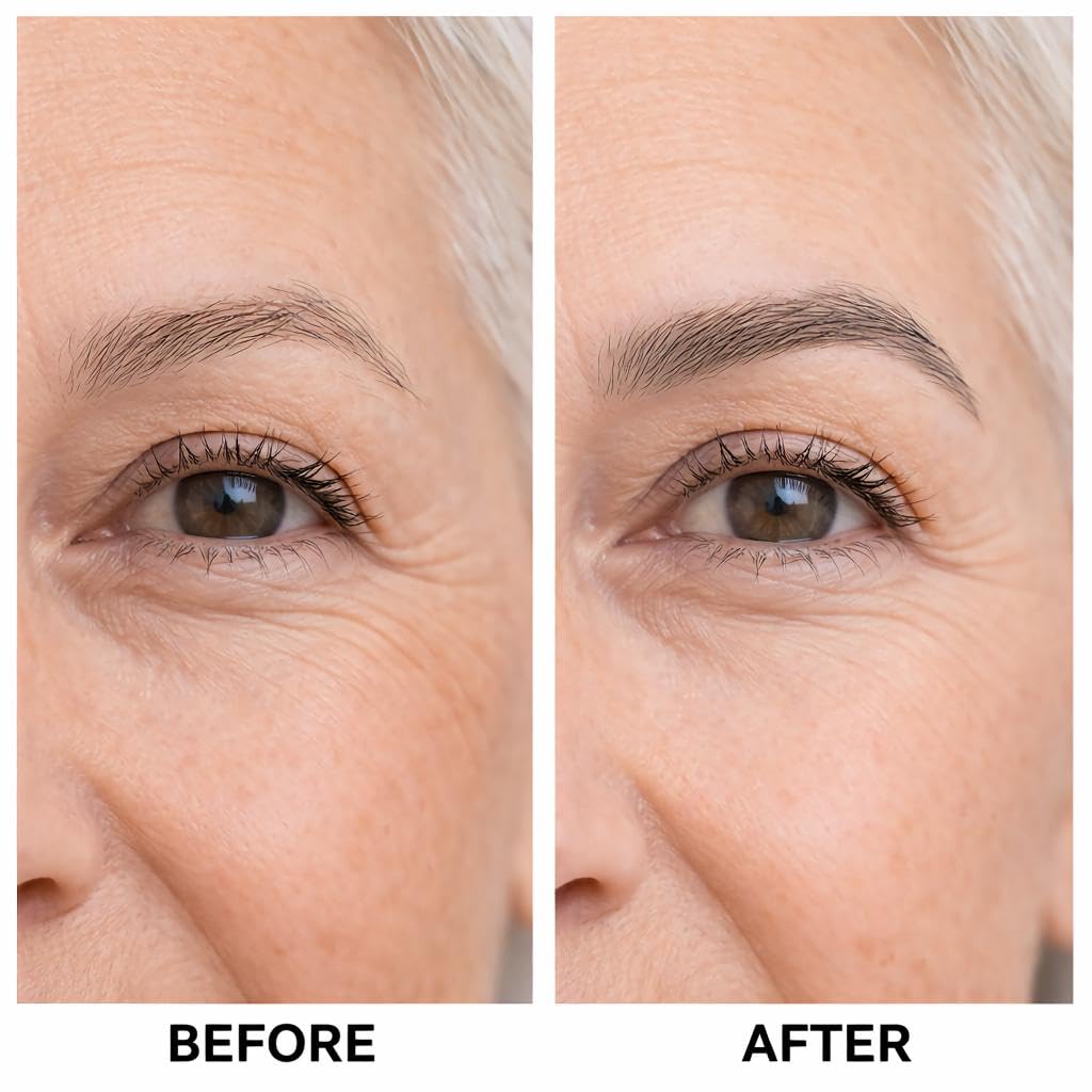 Hellgrauer Augenbrauenstift für ältere Frauen, grauer Augenbrauenstift für Damen, mit Präzisionsspitze mit 4 Spitzen, Microblading-Stift für Augenbrauen, der natürliche Striche erzeugt, die