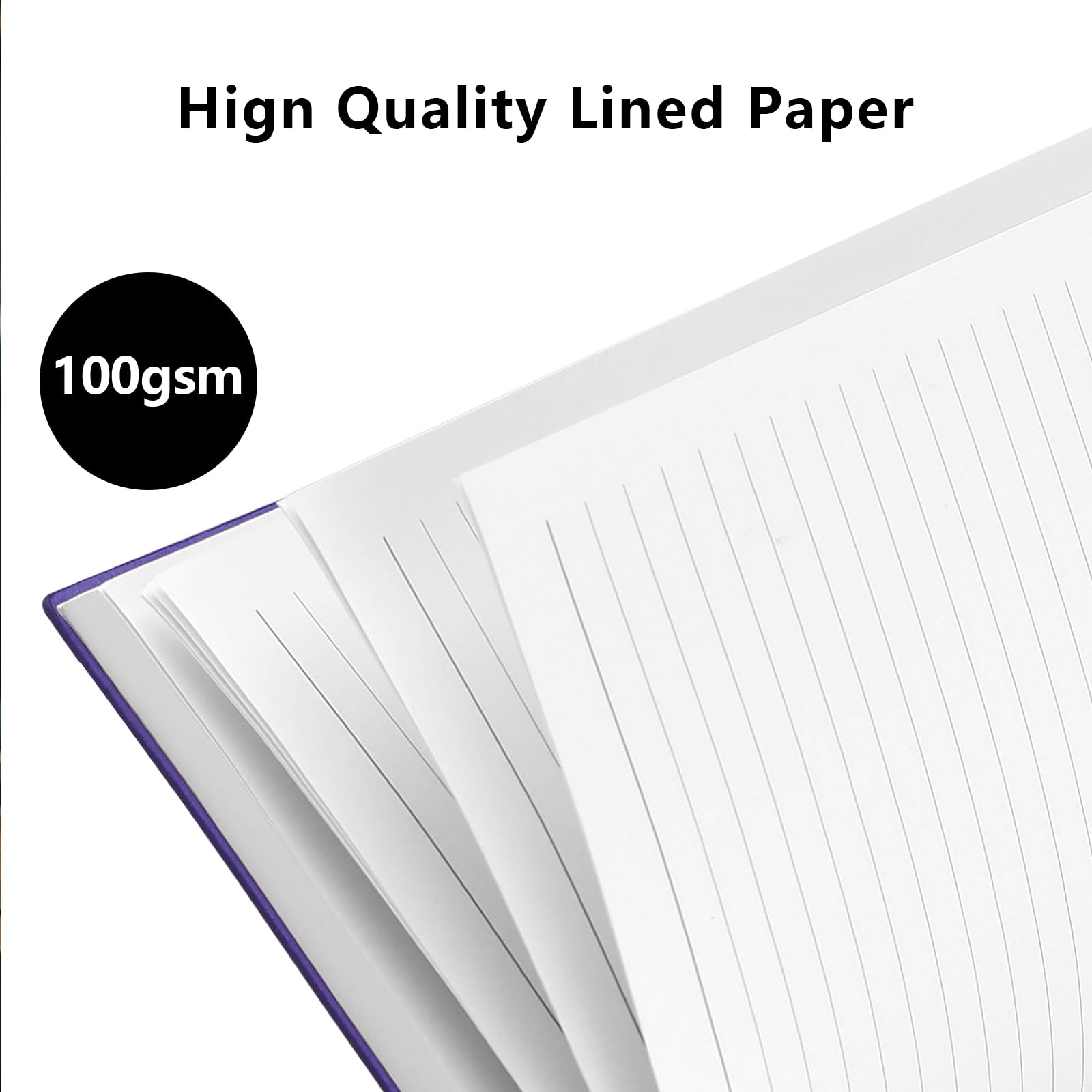 Notebook A4, Thick A4 Notebook Hardback Journal Notebook 320 Pages 100GSM A4 Lined Note Book - Image 4
