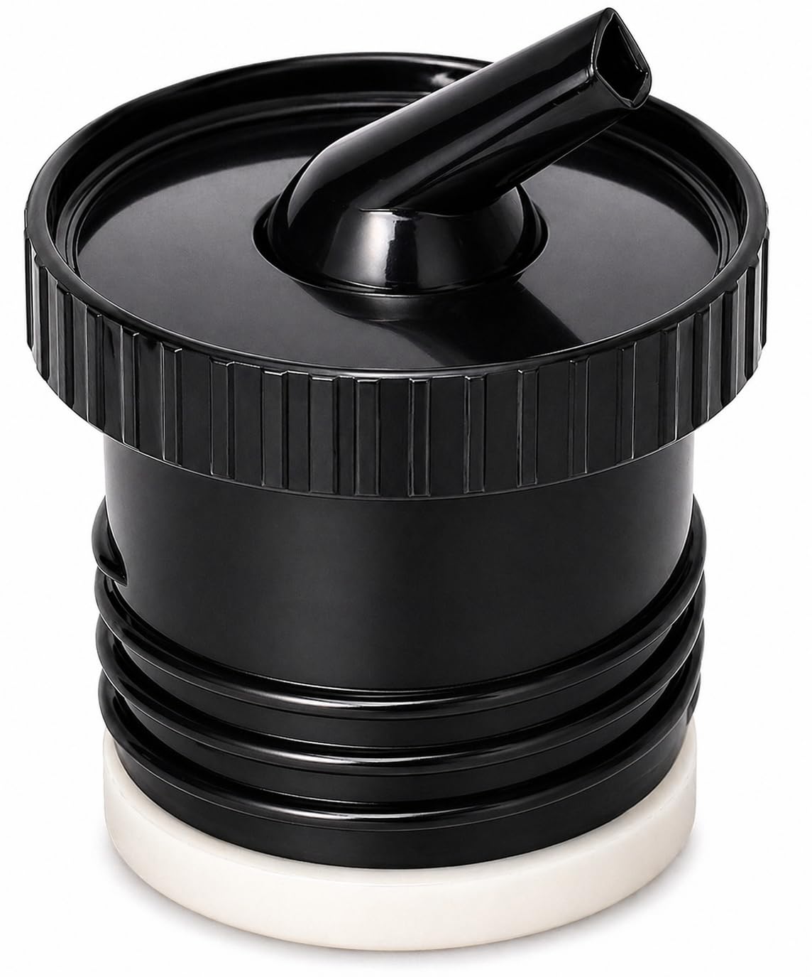 DelCampoXT Thermos Stopper Pico by Mate Stanley Replacement Cap for Classic Wide Mouth Vacuum Insulated Bottles (1.1QT, 2QT) (Black)