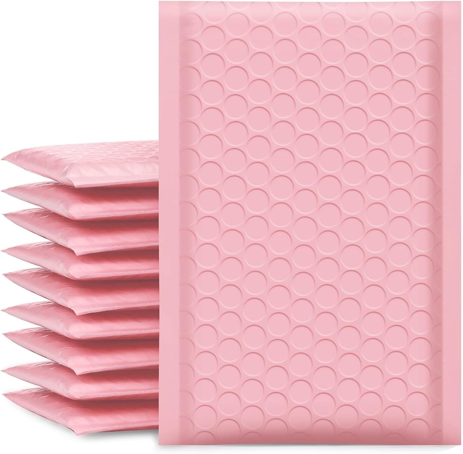 Buste imbottite Poly Mailers, Buste imbottite con bolle d'aria, autosigillanti, confezione da 100, multicolore, diverse misure(Black,11 * 15cm)