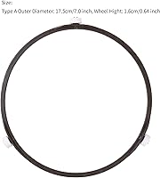 Vista 3 de Anillo giratorio para microondas, anillo giratorio, rodillo, soporte para rueda, base de soporte para horno de microondas, bandeja de placa