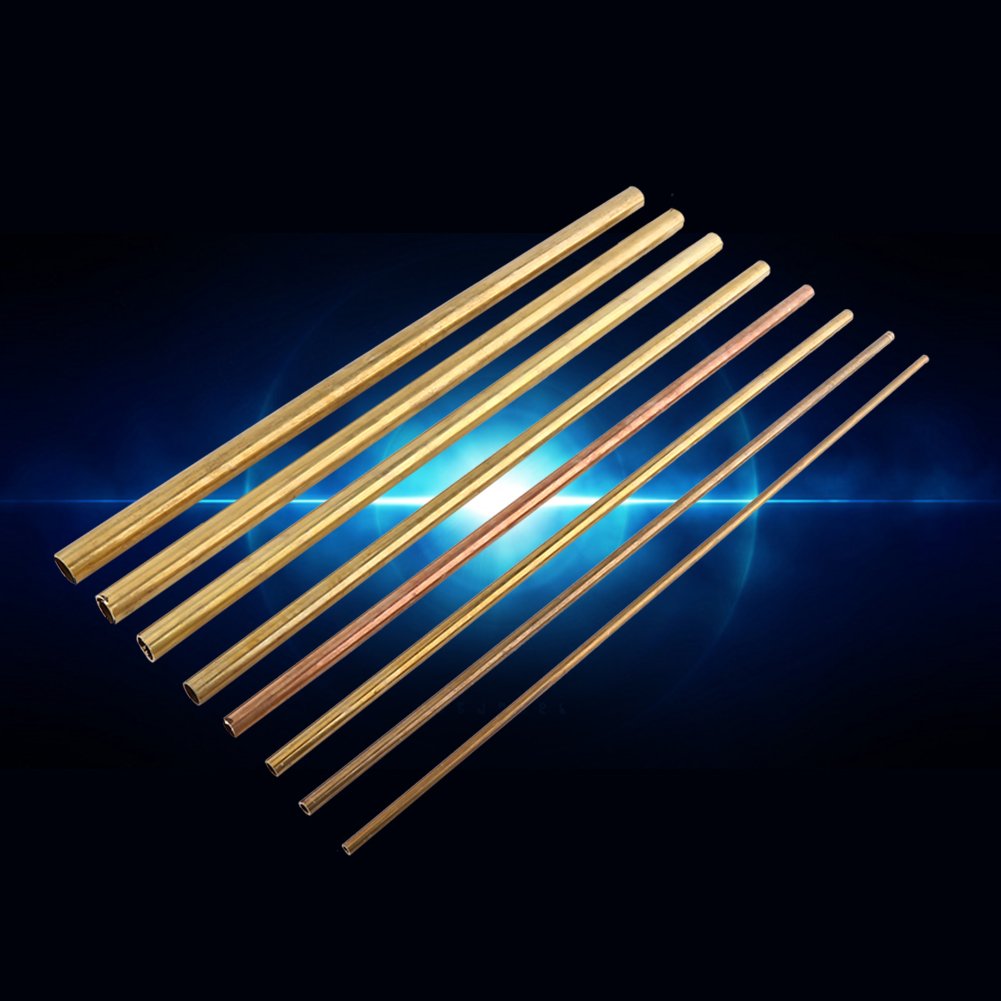 Fdit Brass Tubing Tube Rond En Laiton Longueur De 50cm De Modèle