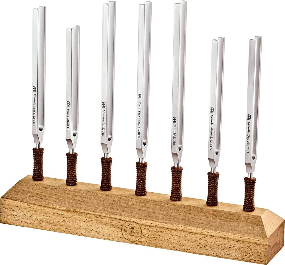 Planetary Therapy Tuning Fork 7 Piece Chakra Set with Exact Pitch and Frequency &acirc;&euro;&rdquo; MADE IN GERMANY &acirc;&euro;&rdquo; For Meditation, Sound Healing and Yoga