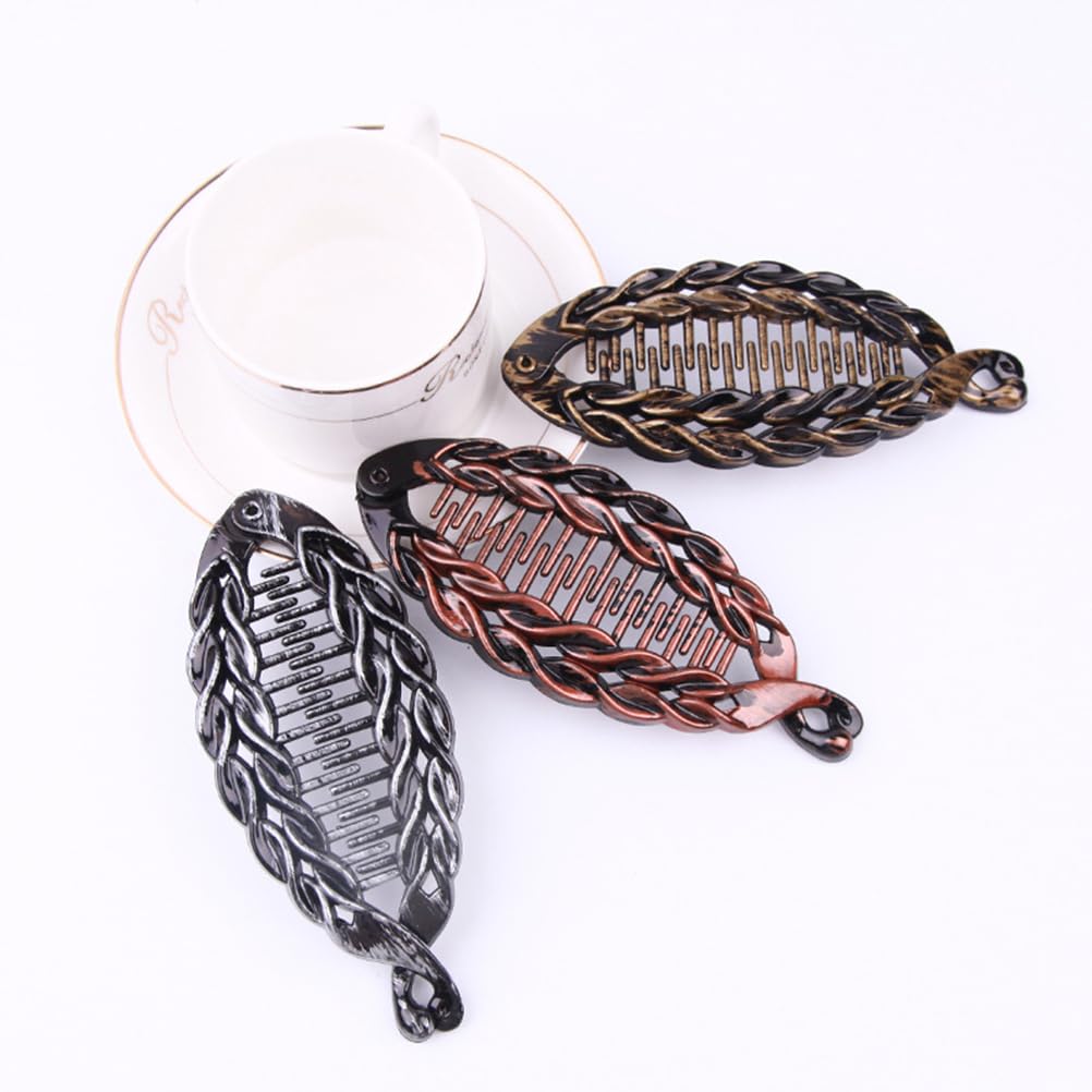 minkissy Fish Shape Banana Hair Clips 5.51 Inch Retro Ponytail Holder Clamps Durable Hair Clip Claw for Women Work Party Beach Styling 9 Pack