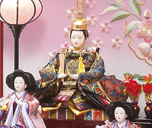 Amazon | 雛人形 平安豊久 ひな人形 ケース飾り 五人飾り 紫音 芥子五