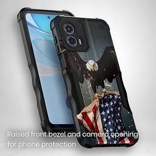Miniatura 2 de Funda compatible con Motorola Moto G Stylus 5G 2023 (solo 5G - 2023 lanzado), funda protectora híbrida a prueba de golpes, diseño de águila calva