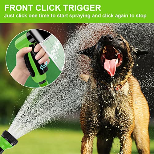 Pup Jet Dog Wash 7 Pieces Pet Bathing Tool Set Include Hose Nozzle Foam Sprayer With Connectors, Dog Rubber Comb Brush And Wash Mitt, For Showering Pet, Car Wash And Watering Plants #TOP4