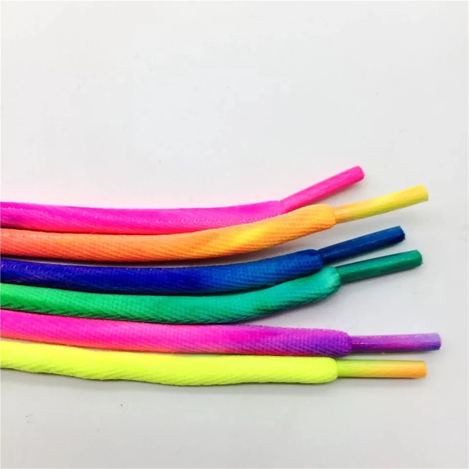 10 Paar Regenbogen-Schnürsenkel, dick, rund, bunt, for Turnschuhe, Stiefel, Sport, Tennis Für Sneaker