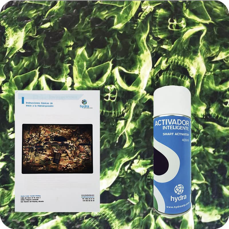 BASIC Hydro Dipping Kit Hydro dip Kit Zestaw Hydrograficzny : 1 SMART Water Transfer Printing Activator Spray 400 ml + Podstawowy podręcznik użytkownika + Folia hydrograficzna. Rozmiar: Szerokość: 3