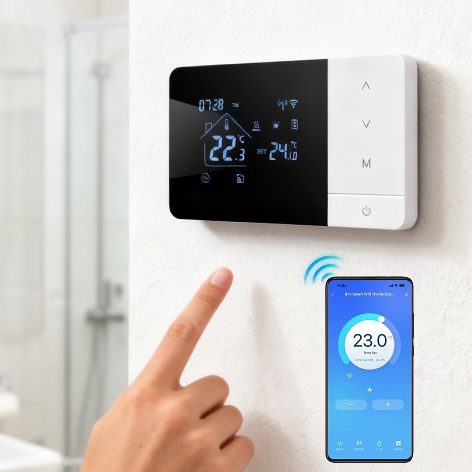 Termostat Wi-Fi Termostat WiFi Do Ogrzewania I Chłodzenia Z Aplikacją I