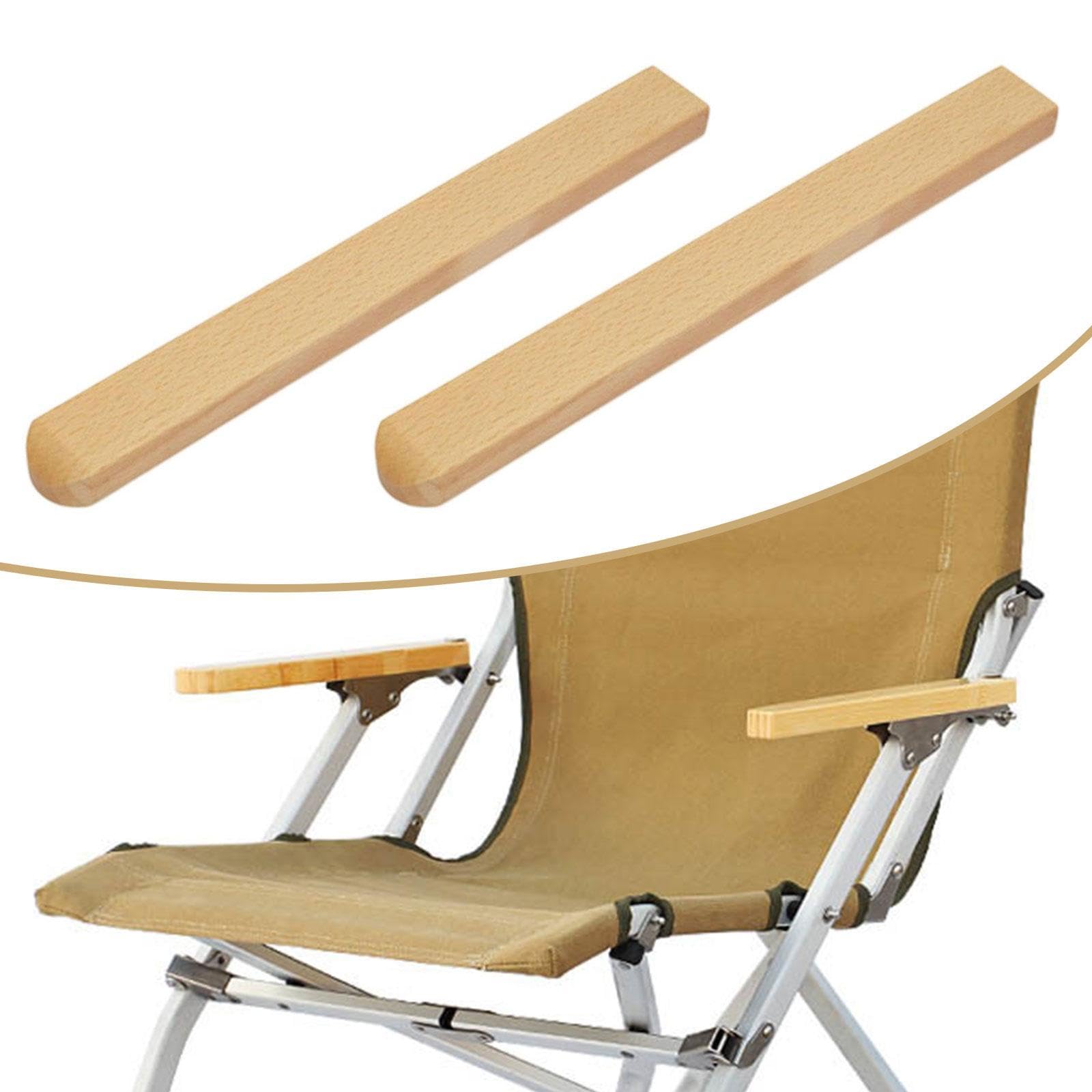 Accoudoir De Chaise Camping Bois - Pièce Détachée Réparation - 28 Cm