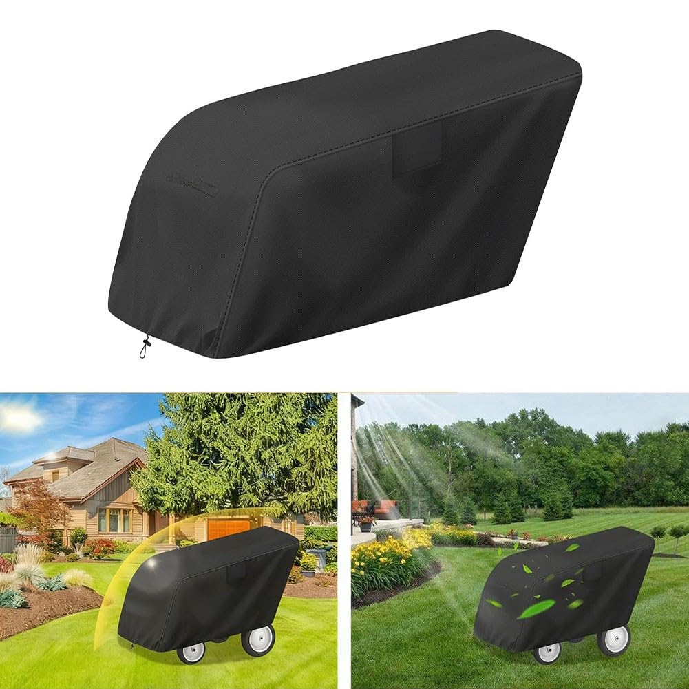 Housse imperméable pour poussette 6 places pour extérieur robuste, protection contre les UV, la pluie et la poussière pour chariot de chariot, sécurisée, 193 x 92 x 97 cm, noir