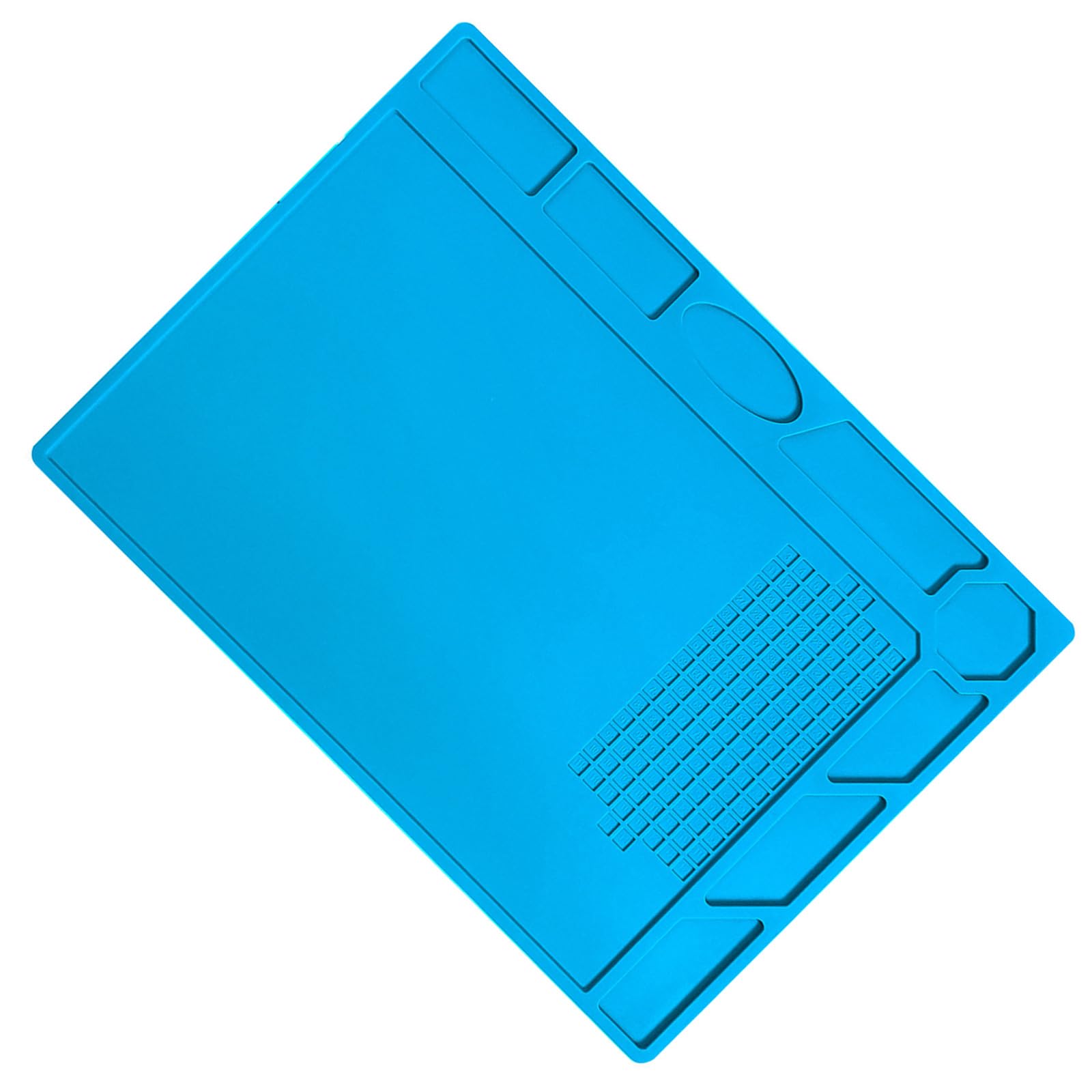500℃ Blue Repair Work Mat Large Silicone Soldering Mat for Soldering, Electronics, Computer