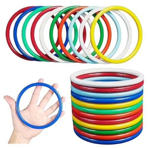 Argola Plástica Varias Cores Grande 12 Cm 20 Pçs Atacado