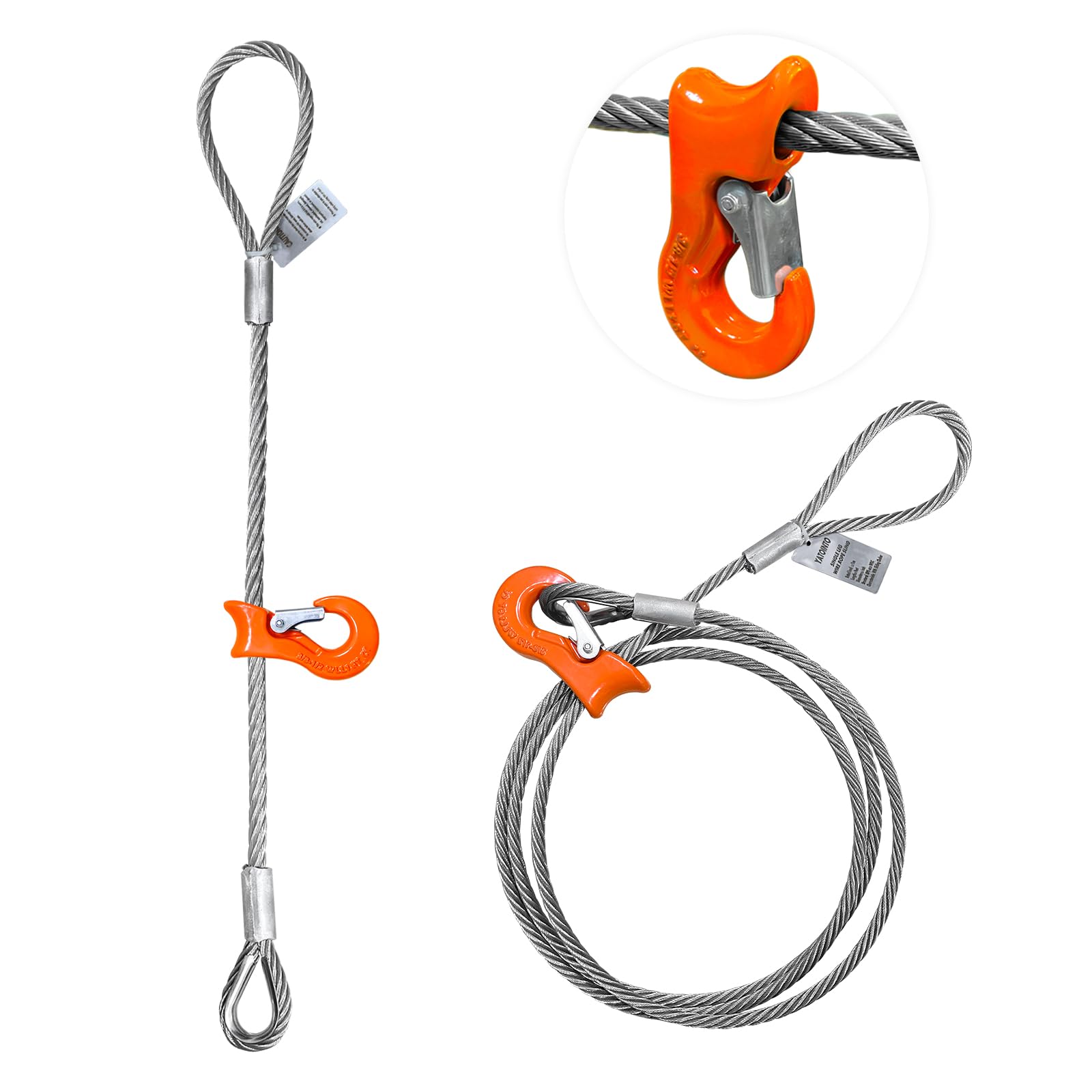 YATOINTO Wire Rope Sling - 3300LBS Lifting Capacity -9