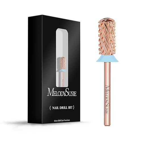 MelodySusie Brocas de seguridad para uñas, brocas de carburo de barril grande con parte superior redonda lisa de 332 pulgadas, adecuadas para