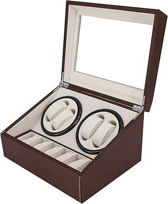 Feibrand Remontoir Montre Automatique Coffret: Enrouleur de Montre pour 4+6  Montres avec Moteur Silencieux en Cuir PU Ecrins pour Montres Automatiques  boîte Remontoir Automatique à boîtier Etui Rouge : Amazon.fr: Mode