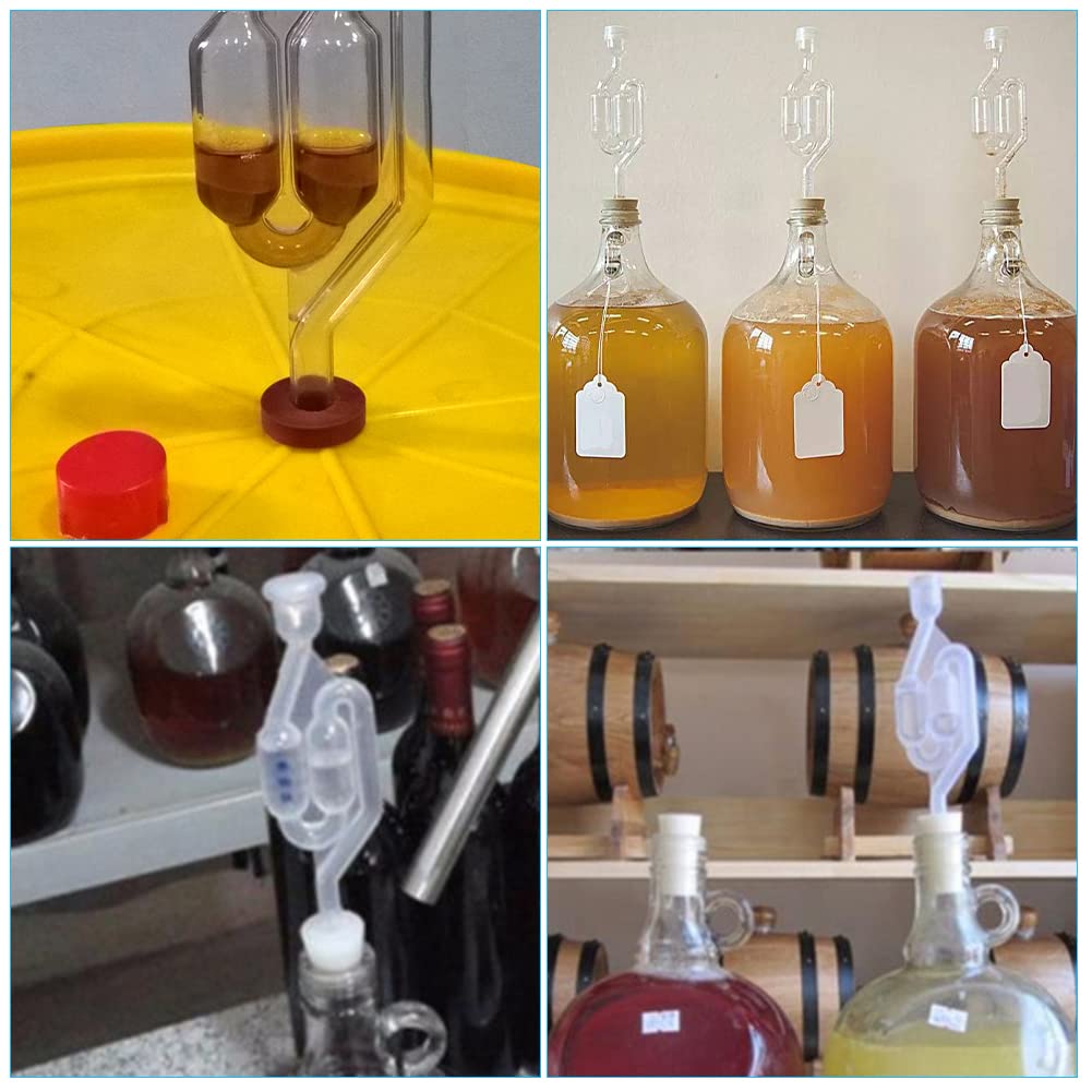 Mocrop 4 Pezzi Gorgogliatori Fermentazione - Per Vino, Birra Fatta In Casa E Sottaceti - Foto 9