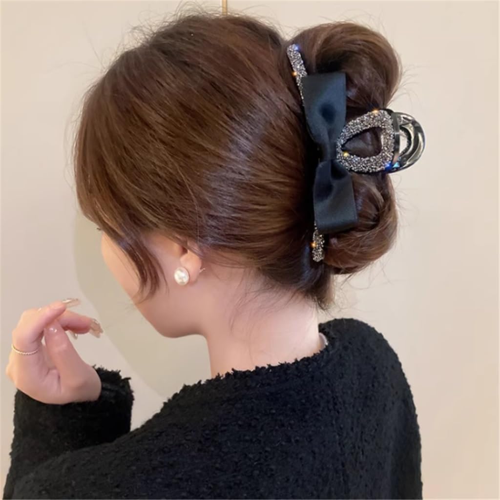 【m】ヘアクリップ 黒 Amazon.co.jp: KDUQHF 黒髪のヘアクリップ女性後頭部プレート