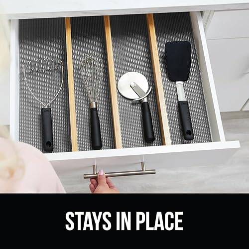 Miniatura 9 de GORILLA GRIP powerGRIP Forro para Cajón, Estante y Gabinete, Agarre Grueso y Fuerte, Forros No Adhesivos que Protegen Gabinetes de Cocina y Alacena,