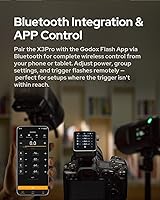 Vista 6 de Godox X3 Pro C X3PRO C TTL - Disparador de flash inalámbrico para Canon (2.4 G), transmisor de pantalla táctil inalámbrico X 2.4G, control