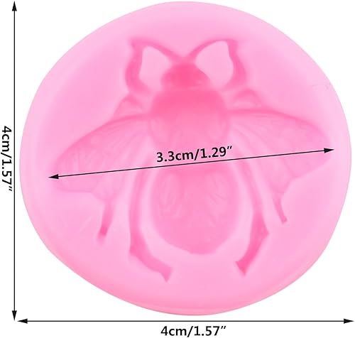 Miniatura 74 de Molde de silicona de abejorros para fondant de abeja, molde de abejas para decoración de pasteles de azúcar, decoración de cupcakes, pasta de goma