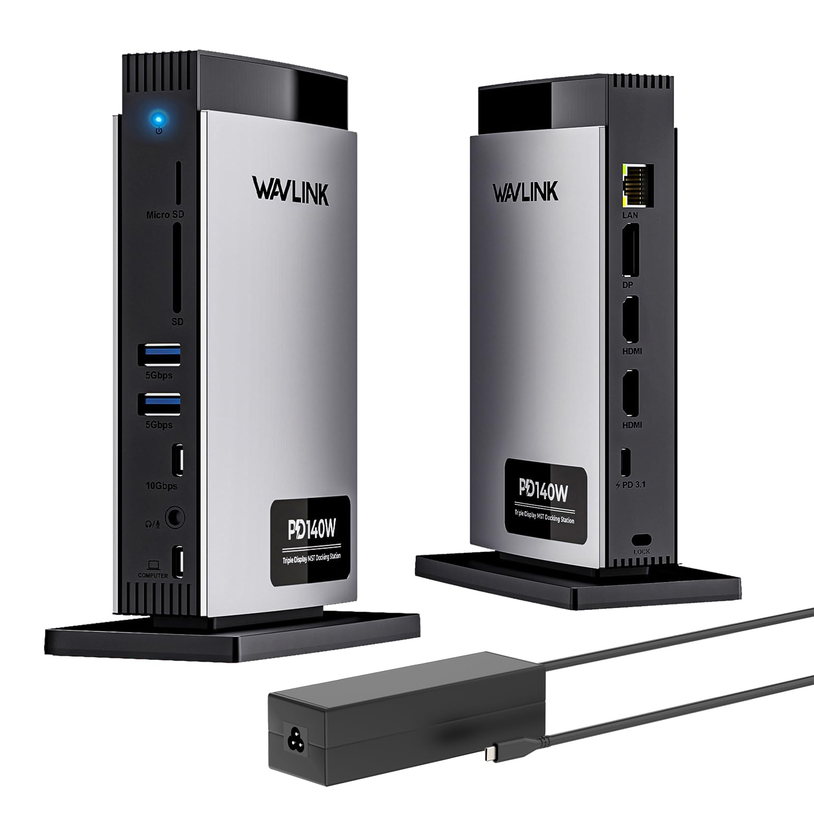 WAVLINK USB-Cドッキングステーション 11-in-1、最大3画面対応 Amazon.co.jp: WAVLINK USB-Cドッキングステーション 11-in-1、最大3