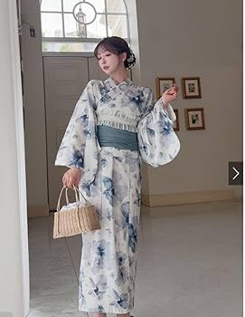 Amazon.co.jp: グレイルGRL 水彩花柄浴衣セット[fy027
