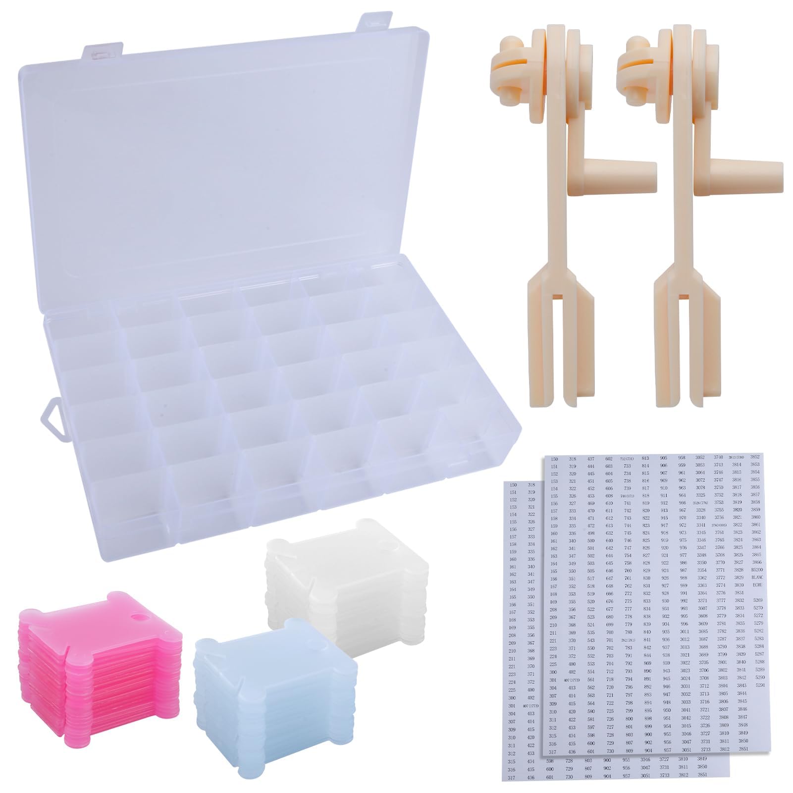 Caja para hilos de bordar ideal para costura en casa y talleres creativos