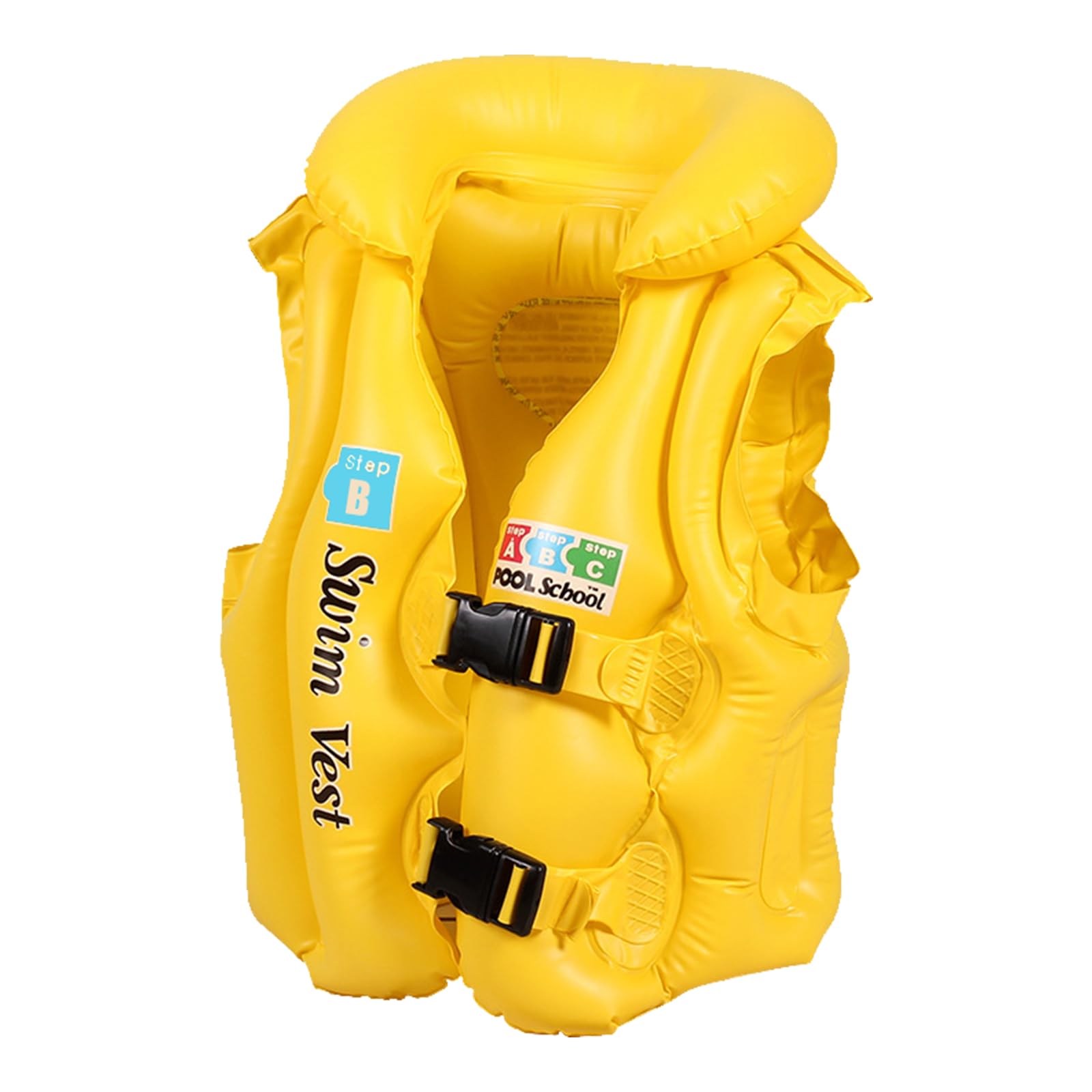 Chaleco de natación inflable para niños, chaleco flotante con protección para la cabeza, flotabilidad, accesorios de natación, aprendizaje de natación para niños de 1 a 13 años