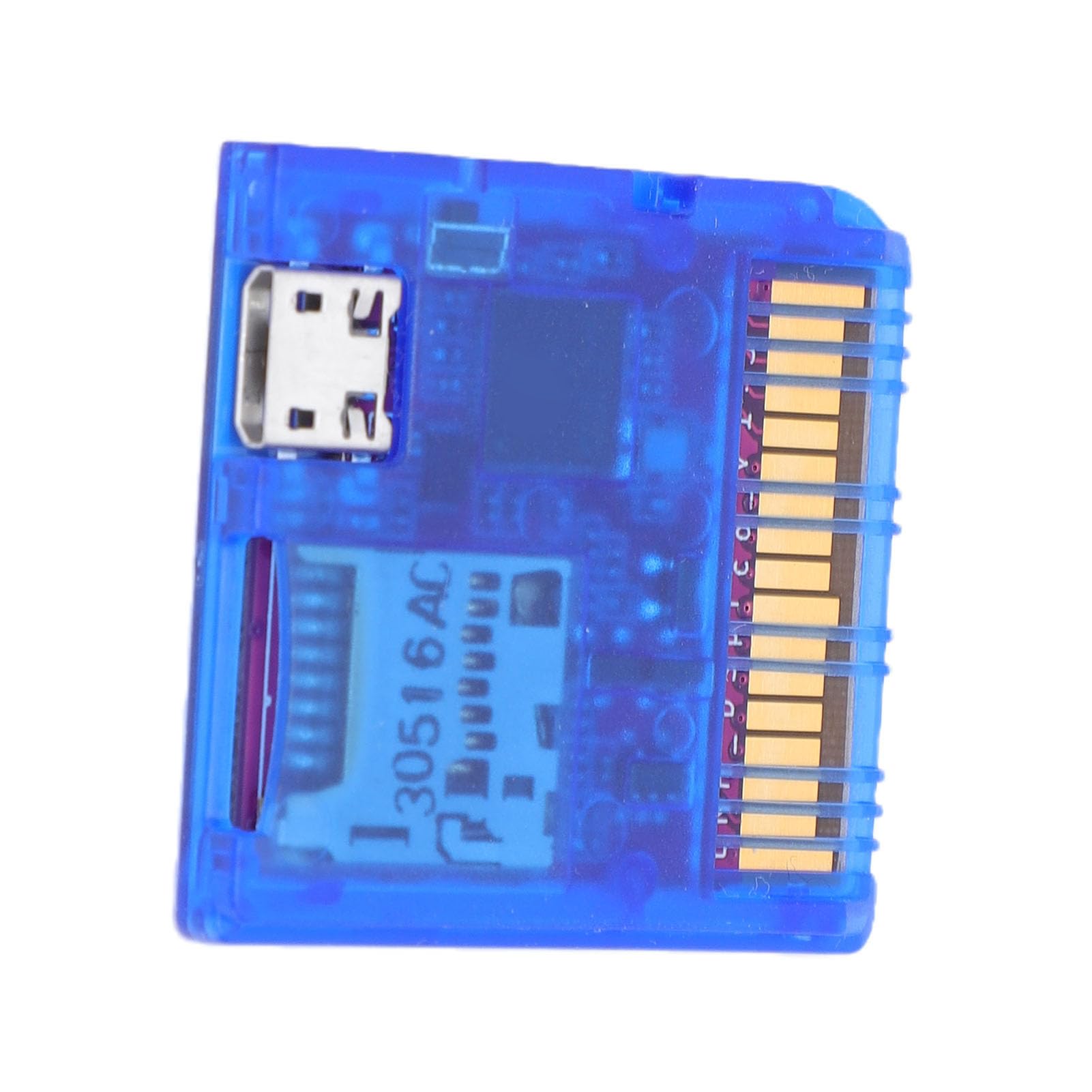 Tosuny Carro Flash DS de Código Abierto para Consolas DS Lector de Tarjetas para Juegos con Fuente de Alimentación Dual de 6 MB/s Compatible con Tarjeta TF, Admite Modo y Pico Launcher (Azul