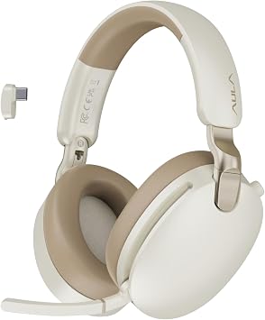 Aula A500 Hybrid ANC Kablosuz Bluetooth 5.4 Kulaklık Bej