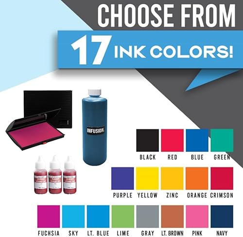 Miniatura 2 de Infusion Almohadilla de tinta de sello grande de 3 x 6 pulgadas para sellos de goma, elige una almohadilla de tinta de sello grande para un color